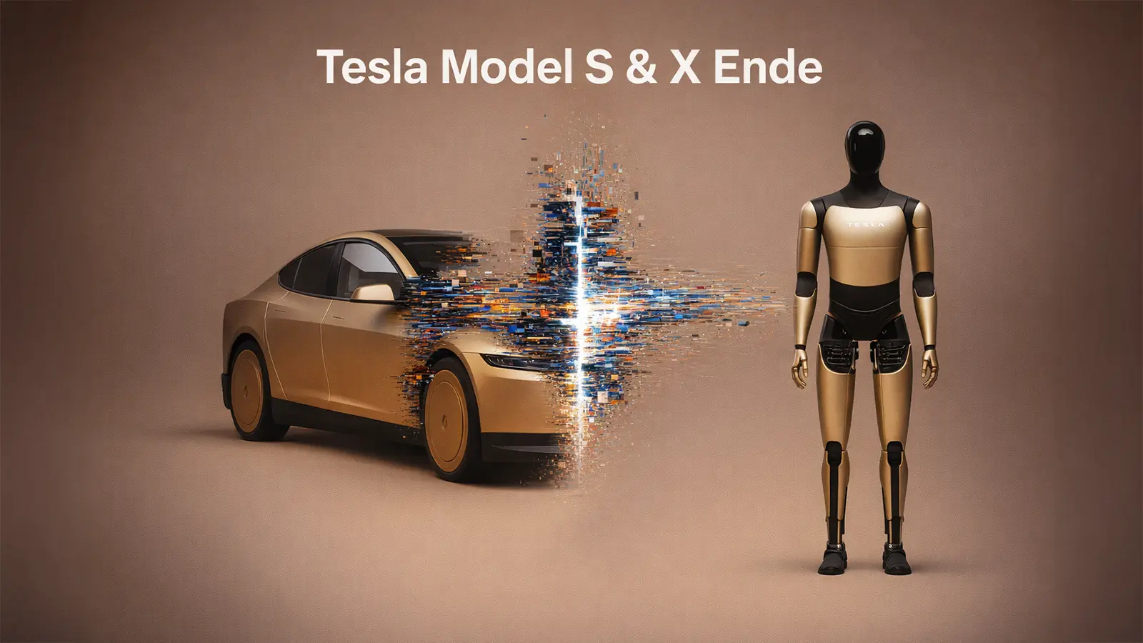 Ein Tesla wird zu einem Roboter